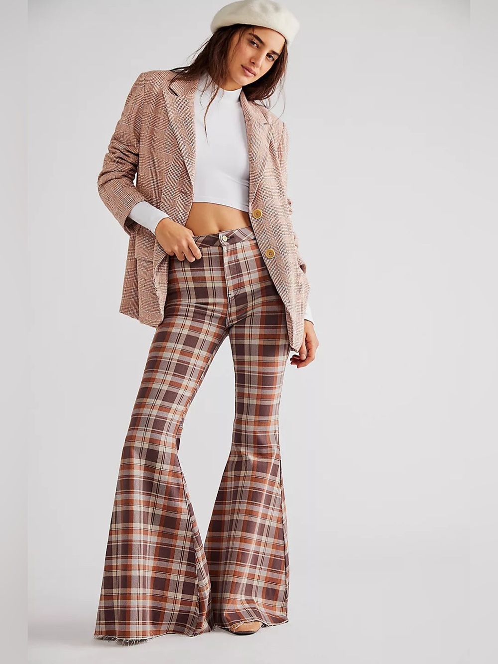 Free People Just Float On Plaid Flares